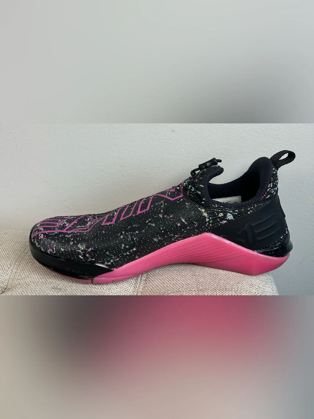Nike React Metcon AMP Black Pink Cross Training Gym Shoes Womens 9.5 CT9155-063 - Picture 11 of 15
